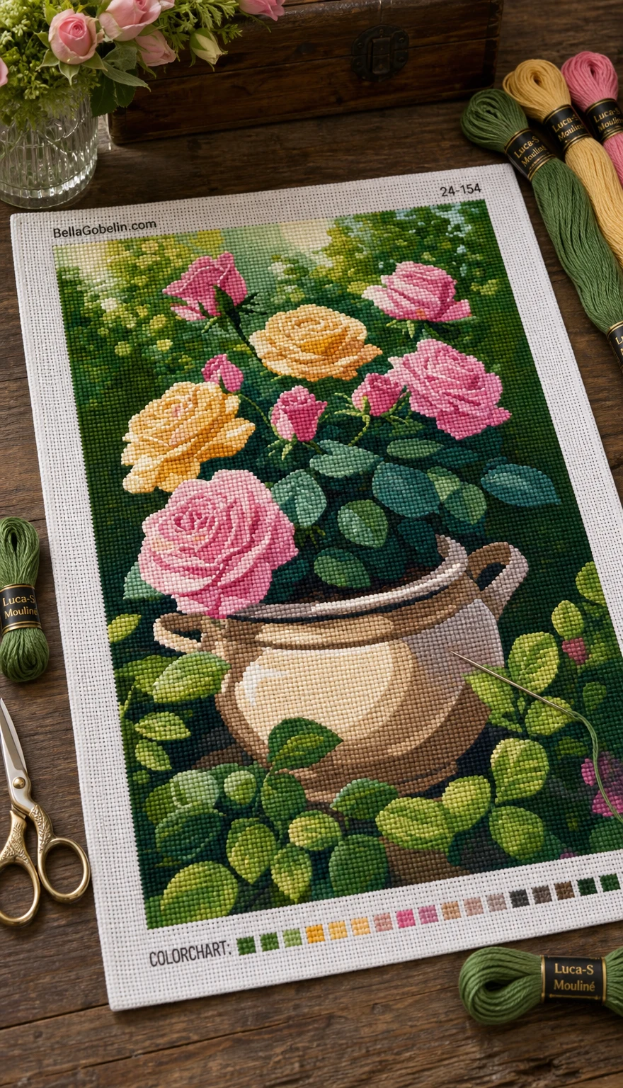 Rosas de colores – 24-154