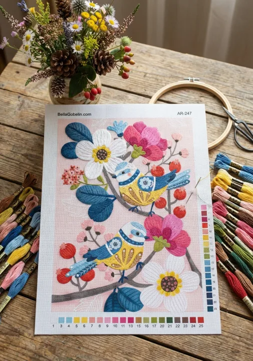 Flowers and Birds