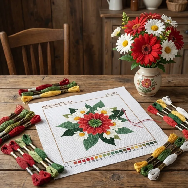 Mandala tal fjuri bil-penell