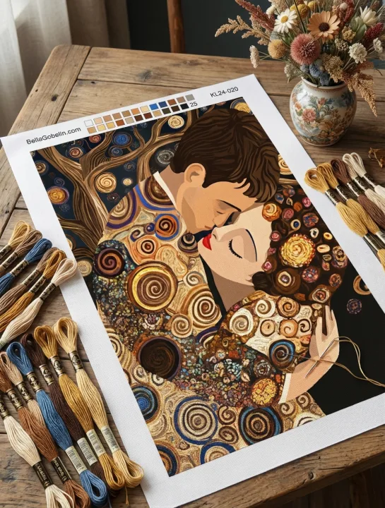 Klimt style: Kiss variations – KL24-020