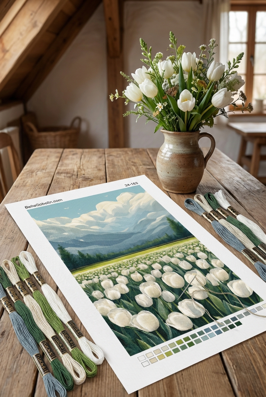 White tulips
