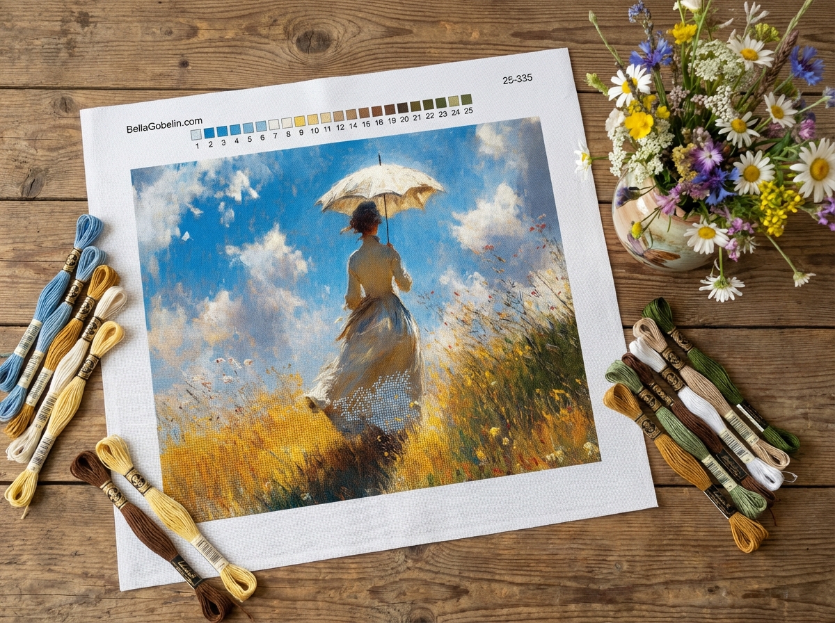 Monet, Naisten sateenvarjolla variaatiot