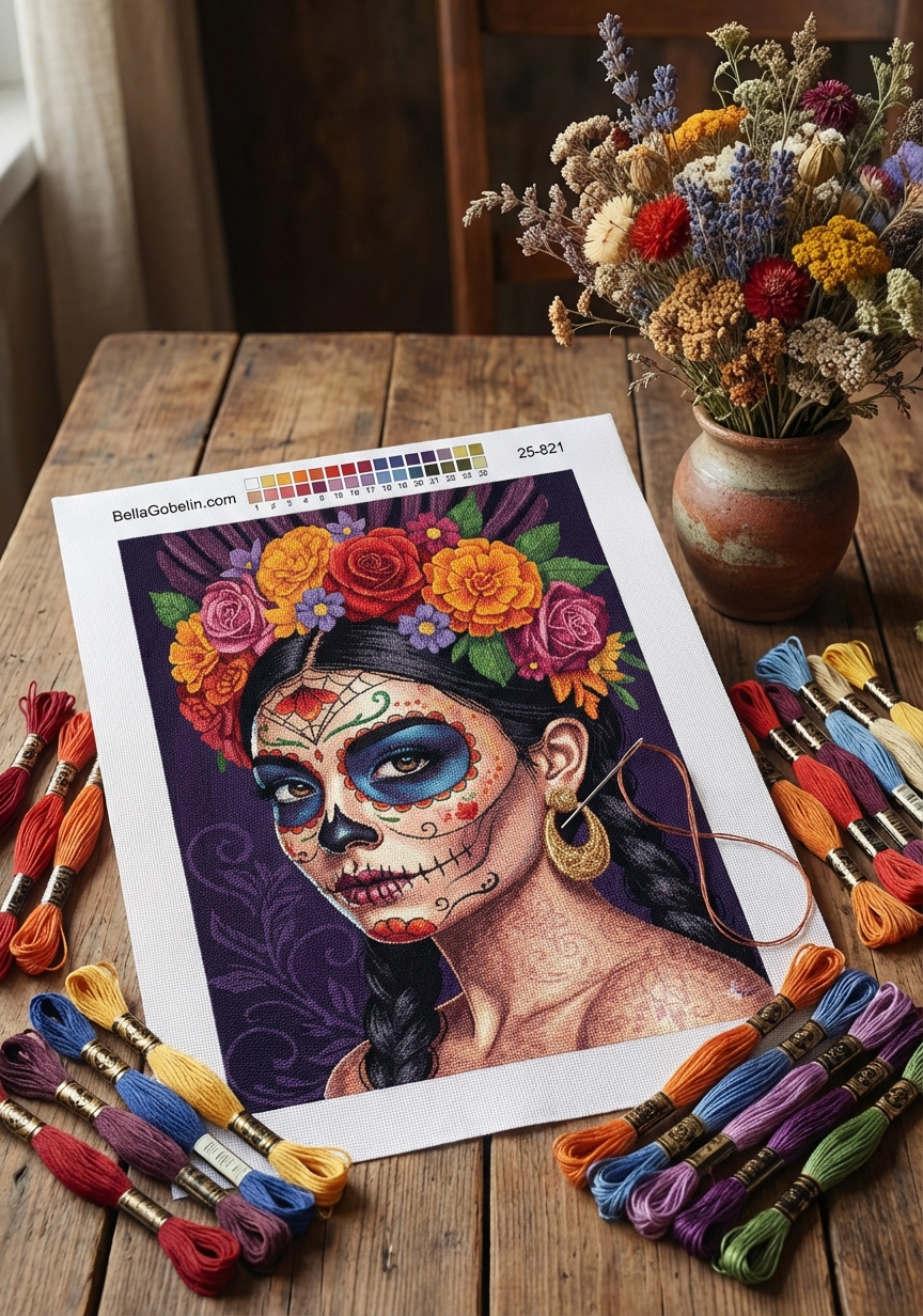 Mexikanische Halloween-Porträtserie