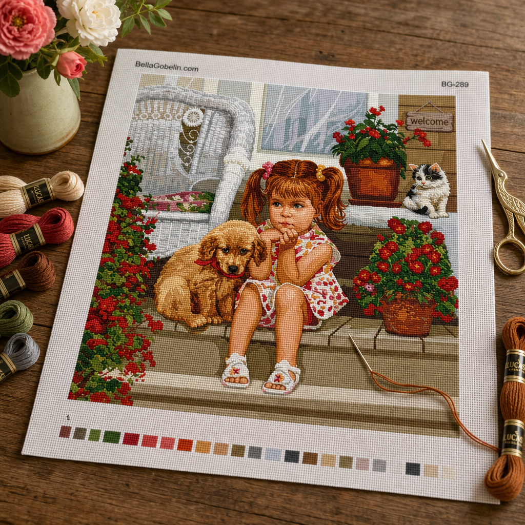 La bambina e il cucciolo