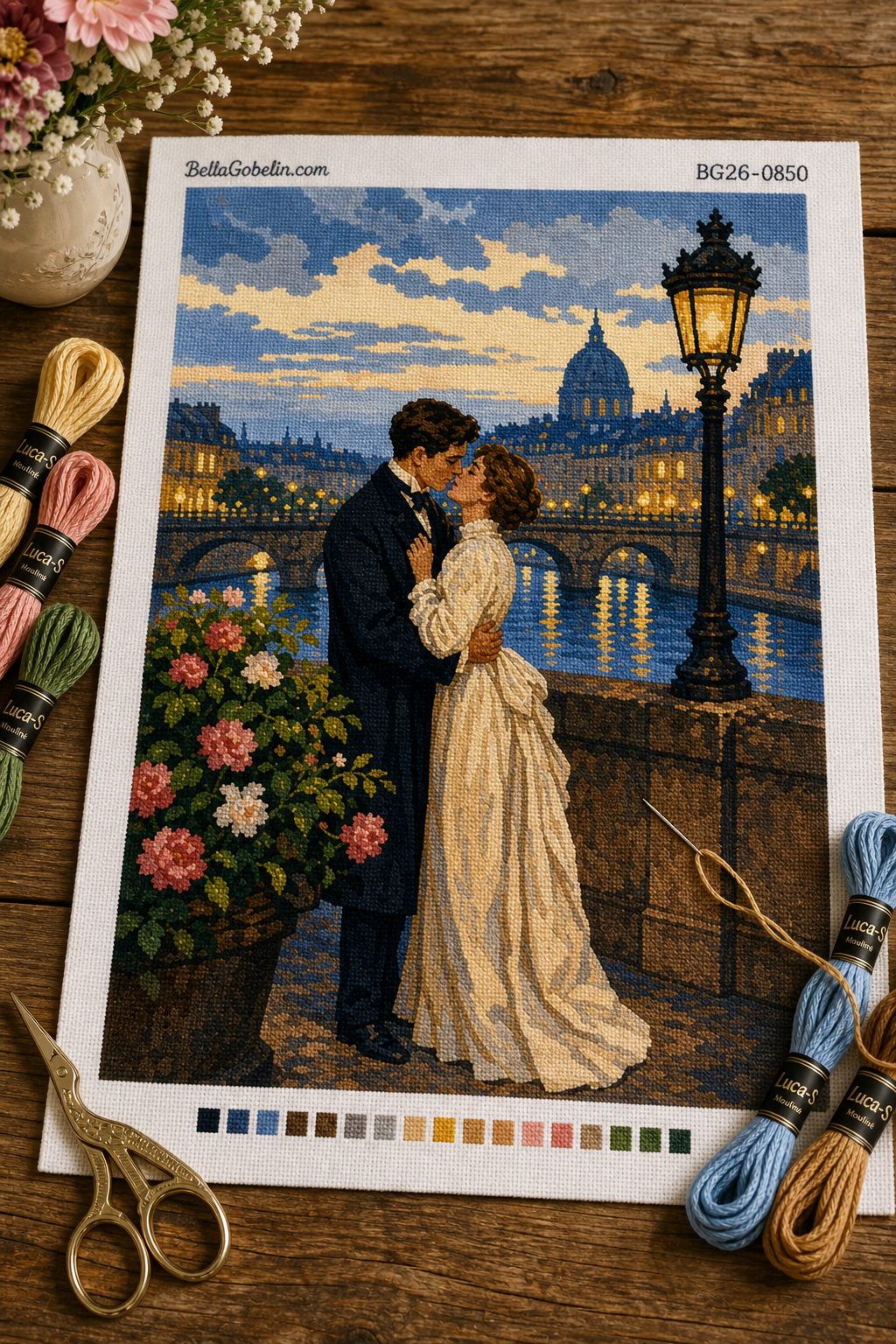 Scène de vie urbaine romantique
