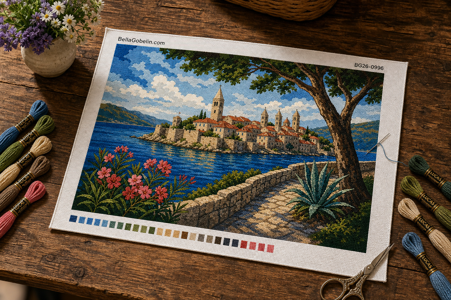 La città di Rab sull'Adriatico