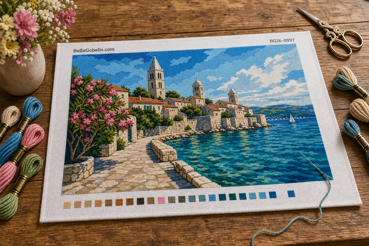 Stare miasto Rab nad morzem