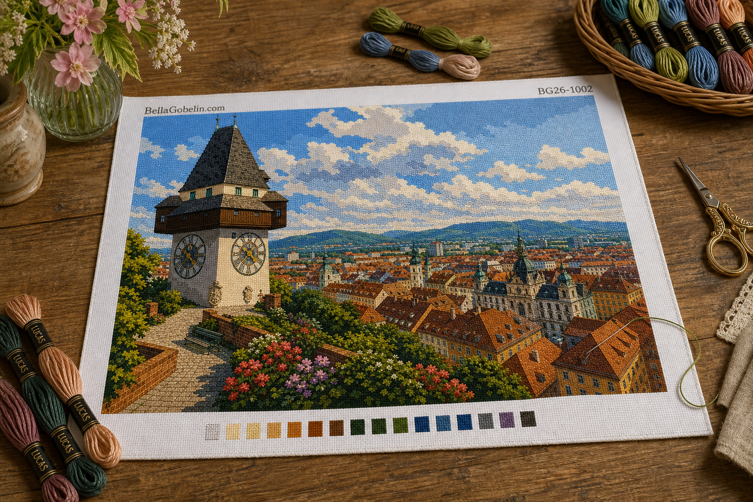 Panoramaen af Grazi urtårn