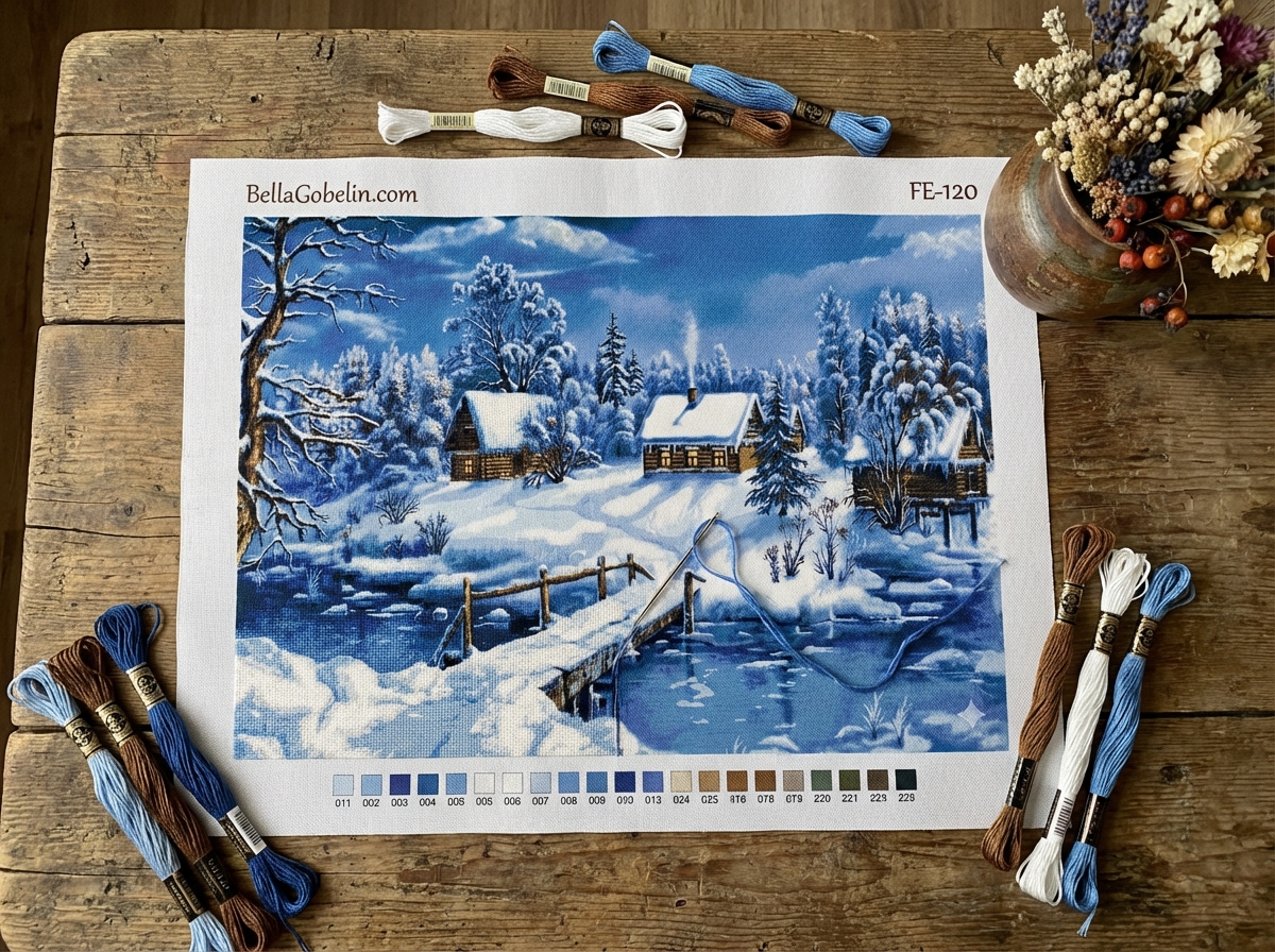 Winter im Dorf