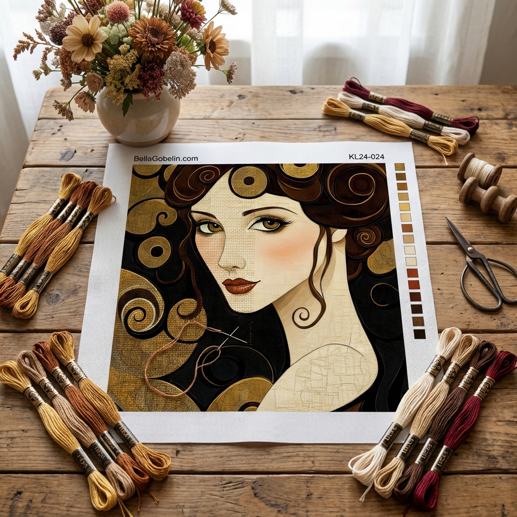 Klimtin tyyli: Vietteleminen
