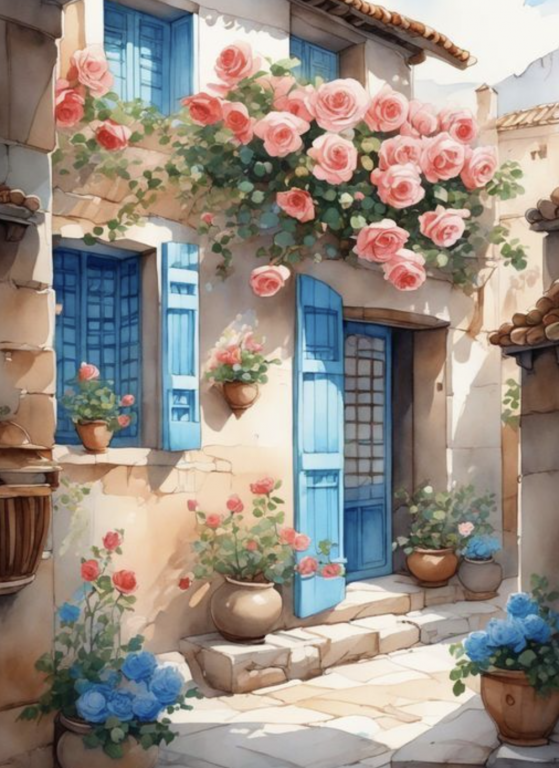 <div class='list-title'>Mediterranean street with flowers</div><div class='list-plustitle'>needlepoint kit</div>