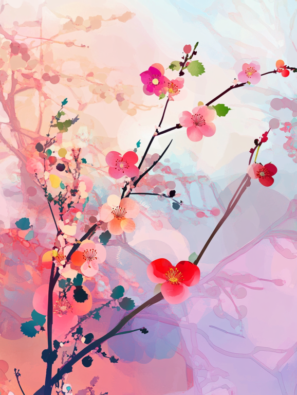 Virágos ágak