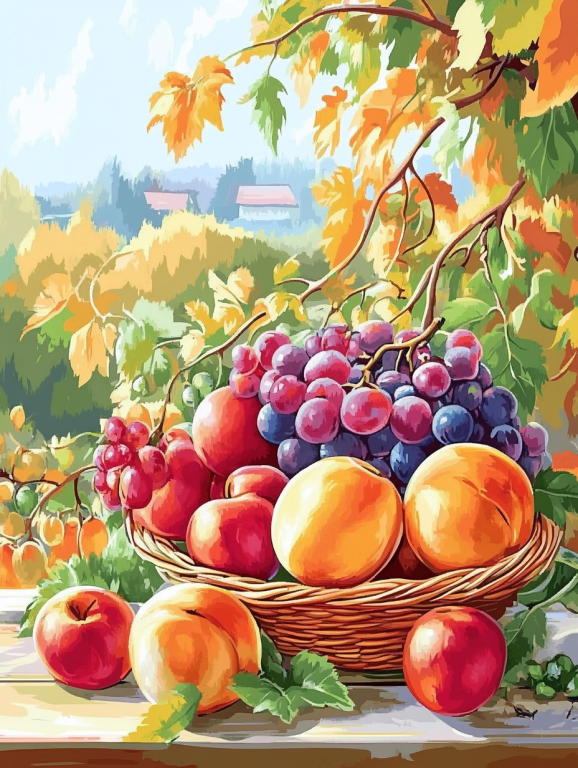 <div class='list-title'>Fruit Basket Still Life</div><div class='list-plustitle'>needlepoint kit</div>