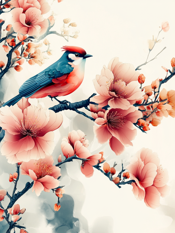 <div class='list-title'>Chinese style: small bird on a flowering branch</div><div class='list-plustitle'>needlepoint kit</div>