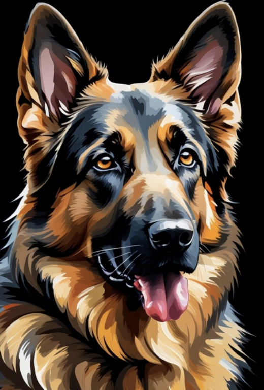 <div class='list-title'>Schäferhund hundeportræt</div><div class='list-plustitle'>broderi gobelin sæt</div>