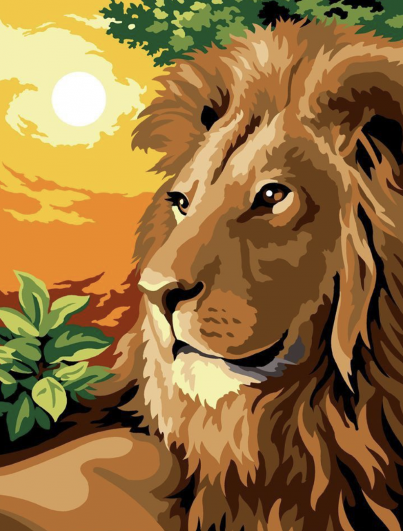 <div class='list-title'>Lion portrait</div><div class='list-plustitle'>needlepoint kit</div>