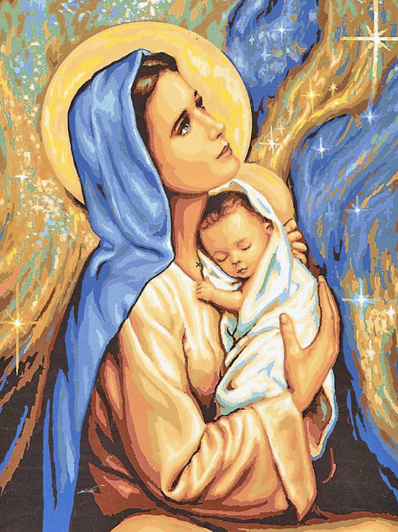 <div class='list-title'>Mary and the baby Jesus</div><div class='list-plustitle'>needlepoint kit</div>