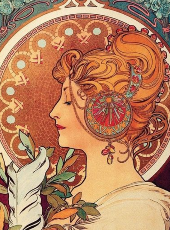 <div class='list-title'>Image in the style of Alphonse Mucha</div><div class='list-plustitle'>needlepoint kit</div>