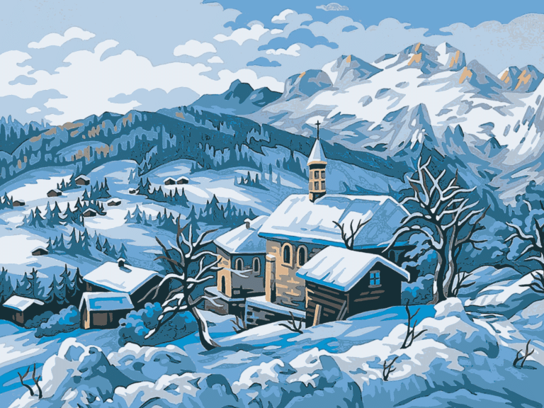 <div class='list-title'>Winter landscape around the village</div><div class='list-plustitle'>needlepoint kit</div>