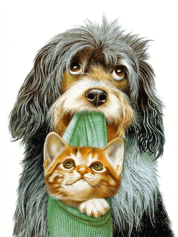 <div class='list-title'>Dog - cat friendship</div><div class='list-plustitle'>needlepoint kit</div>
