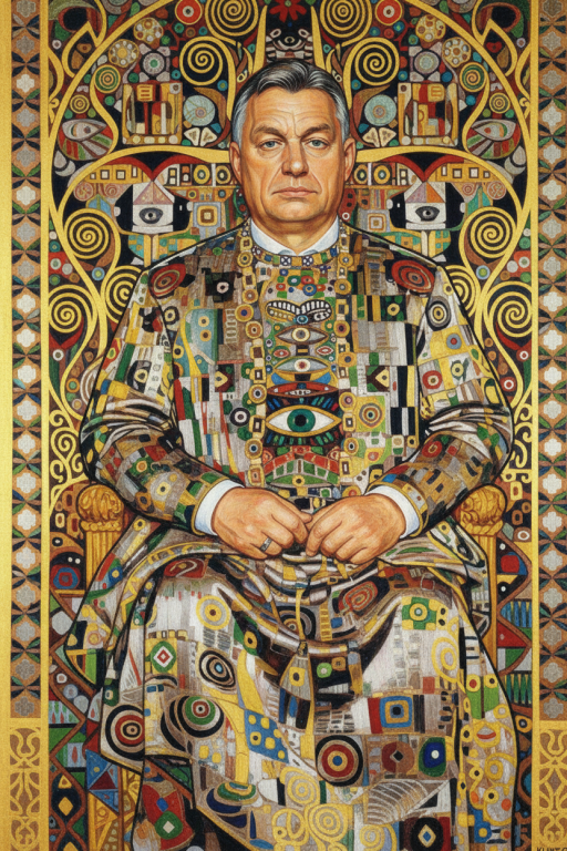 Gustav Klimt stílusú portré – BG26-0211