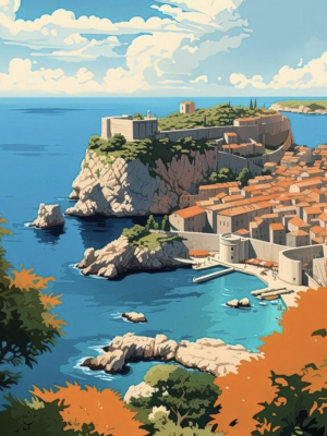 Paisaje de Dubrovnik