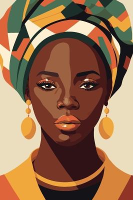Afrikanische Dame