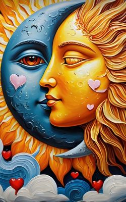 Sun and moon