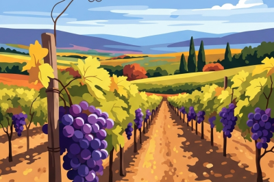 Pre-harvest landscape tableau