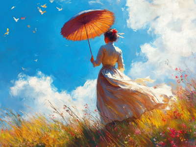 Monet, variazioni con signora con ombrellino – 25-336