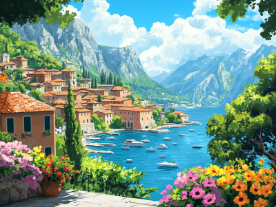 Mediterranes Landschaftsbild