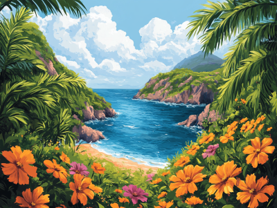Flower Bay with yellow flowers