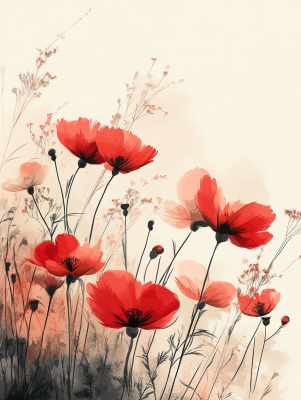 Poppy painting – 25-464
