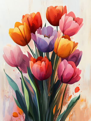 Tulipanes de colores – 25-503