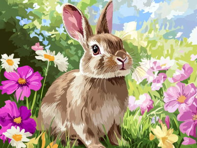 Serie di coniglietti di Pasqua – 25-557