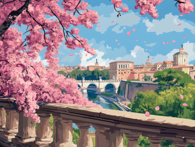 Rom, Frühling, Blütezeit