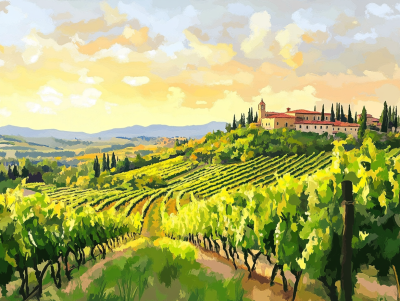 Sunshine, Tuscany, Chianti, Wine
