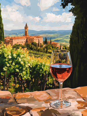 Wunderschönes Toskana, Chianti, Wein