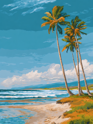 Palm Tree Beach series – 25-630