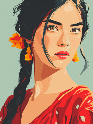 Girl from Colombia portrait