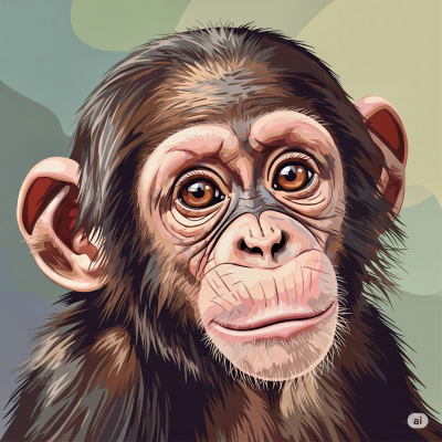 Bebê de chimpanzé