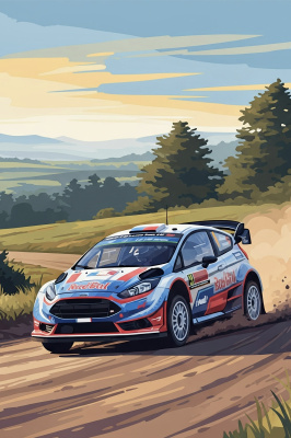 Ford Fiesta ralli autodekartamine