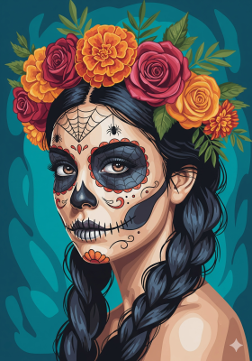 Mexican Halloween portrait series – 25-825