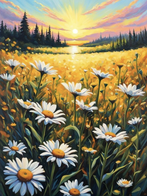 Frühling Sunset