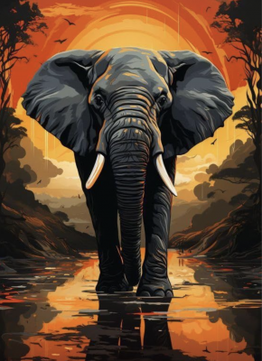 Portret de elefant