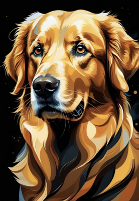 Retriever Hund Porträt
