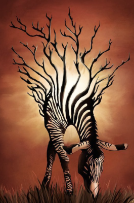 Zebra-Gobelin