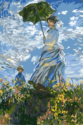 Claude Monet: Donna con ombrello