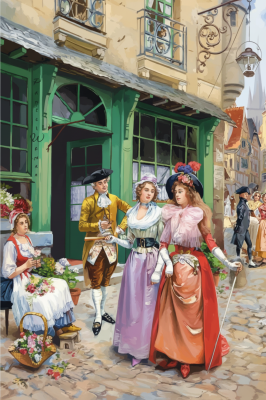 Henry Victor Lesure - Kwiaciarka - Replika