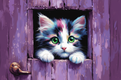 Kitten in the Window - Variation 1